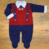 Macacão - Suspensório - Red.  Naval e Steal